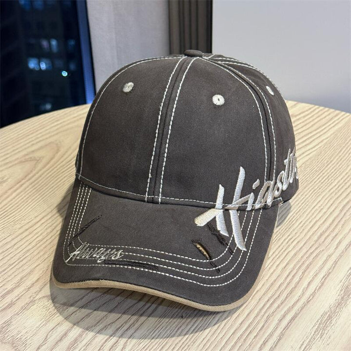 Men's Distressed Cotton Baseball Cap Bowlift 1784270668