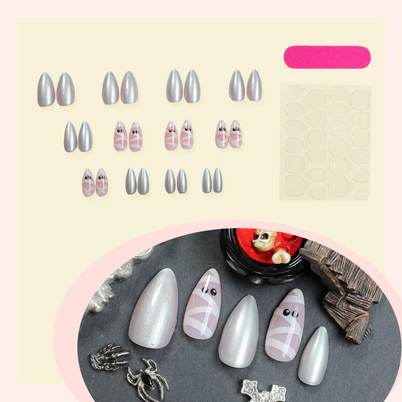 Nail set with creative ballet designs Bowlift