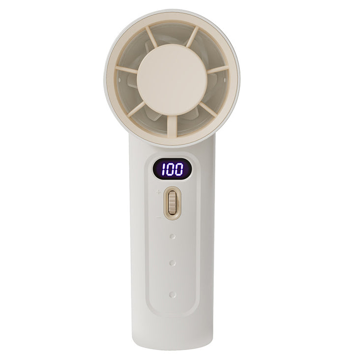 Women's portable hand fan with digital speed display Bowlift