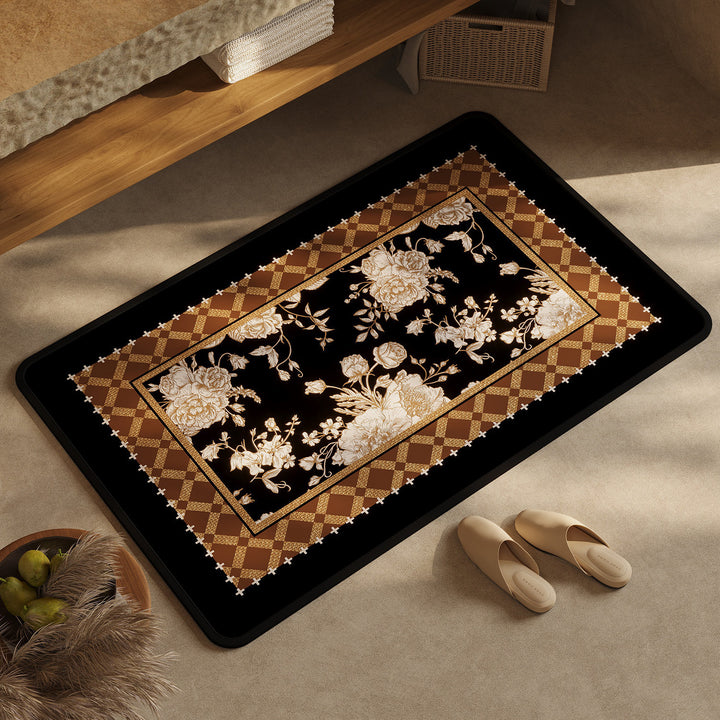 Chic Geometric Design Bath Mat Bowlift