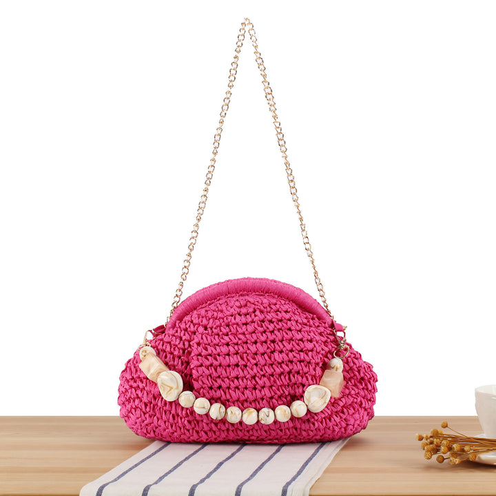 Shoulder bag with decorative shell design Bowlift