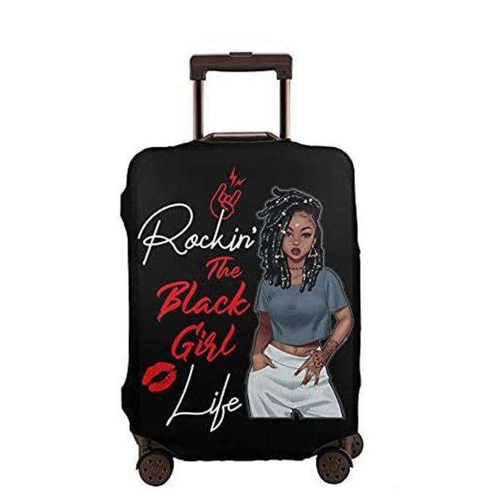 Women's hard-shell suitcase with unique skull and rose design Bowlift