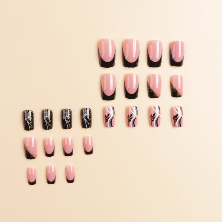 Artistic Luxury Press-On Nail Design Bowlift
