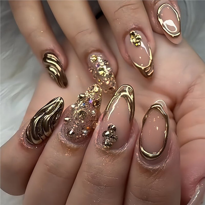 Glamorous 3D Decorative Press-On Nails Bowlift
