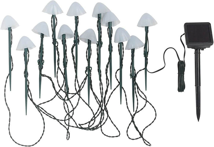 Contemporary Creative Plastic Solar LED Mushroom Lights String Lights For Outdoor Patio | Bowlift