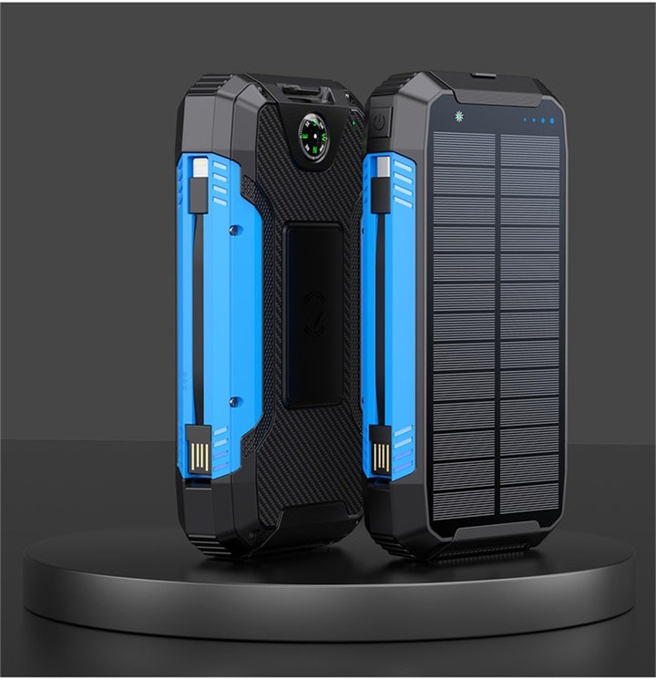 Robust Solar Power Bank with Multifunctional Charging Port Bowlift