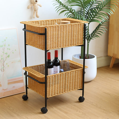 Large Handcrafted Woven Storage Bin Bowlift