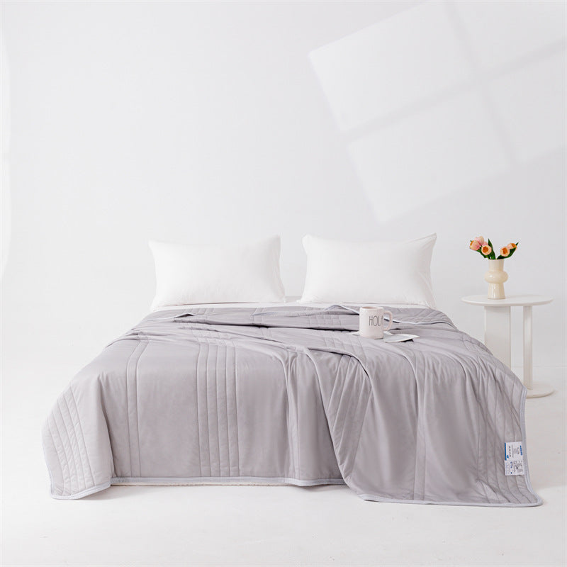 Cooling Ice Silk Summer Blanket – Lightweight, Washable, Soft Quilt for Babies & Adults | Bowlift