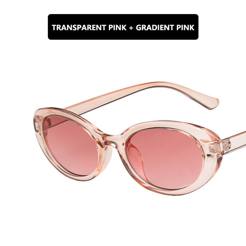 Women's Cat-Eye Sunglasses with Transparent Frame and Gradient Lenses Bowlift