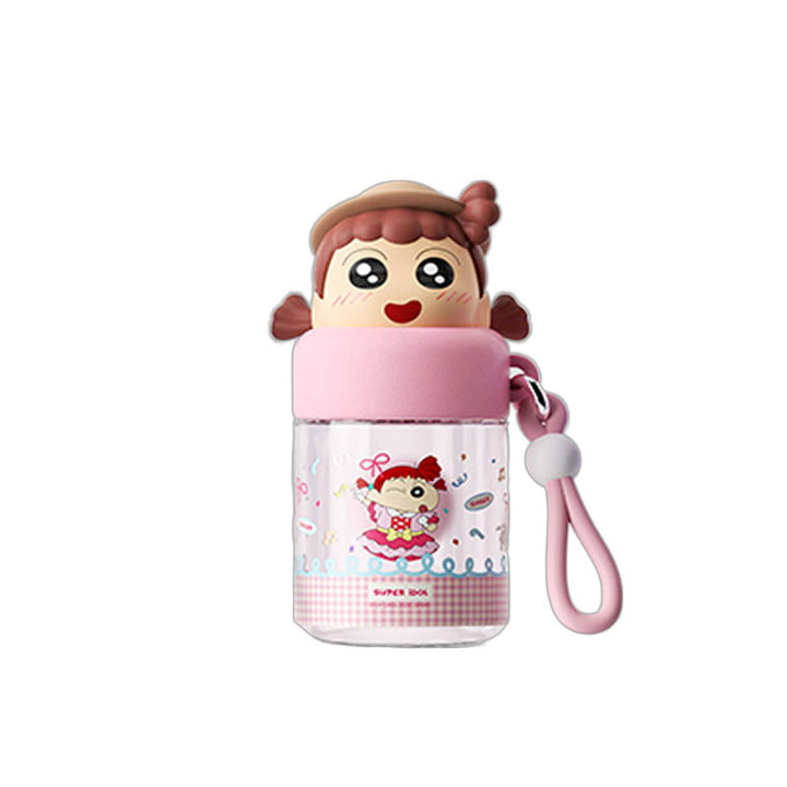 Women's water bottle with playful animal head design Bowlift