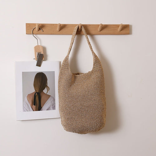 Handcrafted shopping bag in modern net design Bowlift