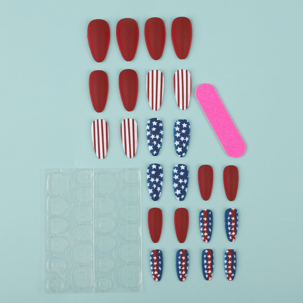 Creative nail art with patriotic designs Bowlift