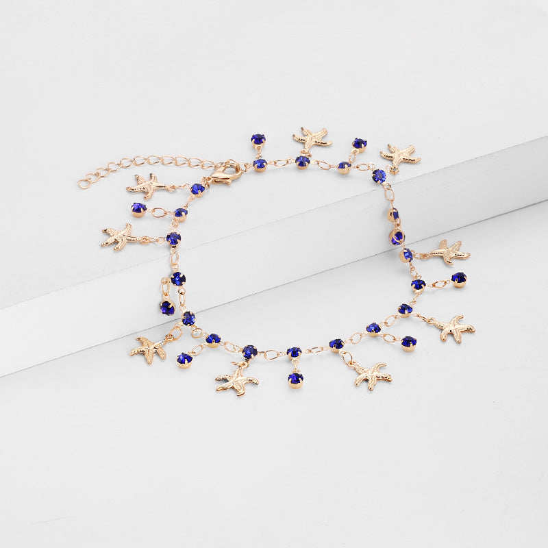 Starfish Charm Anklet Bowlift