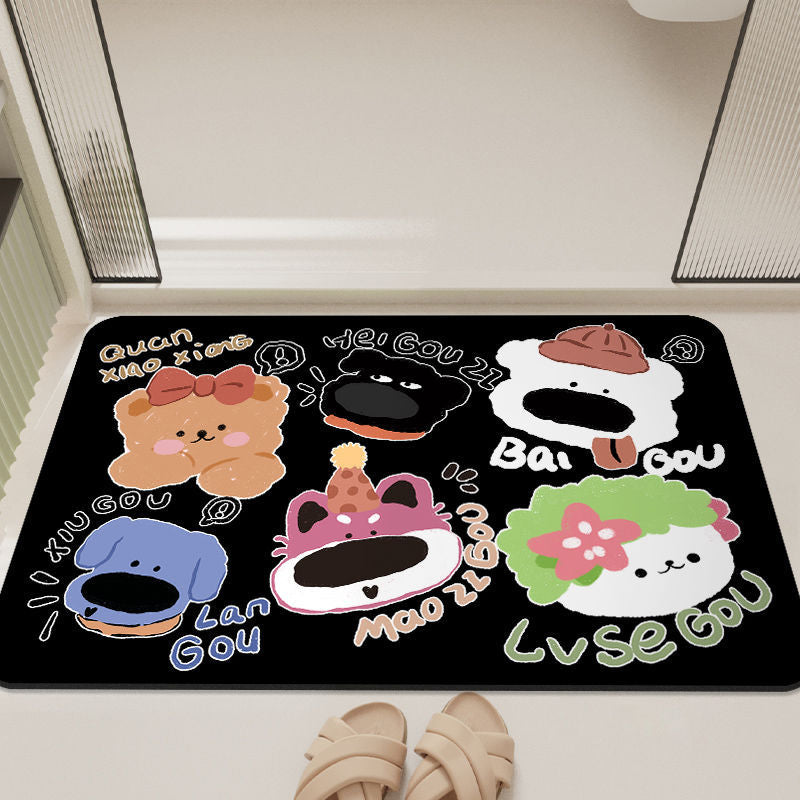Cartoon-Inspired Bathroom Mat Bowlift