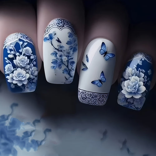 Creative Art Nails with Floral Design Bowlift