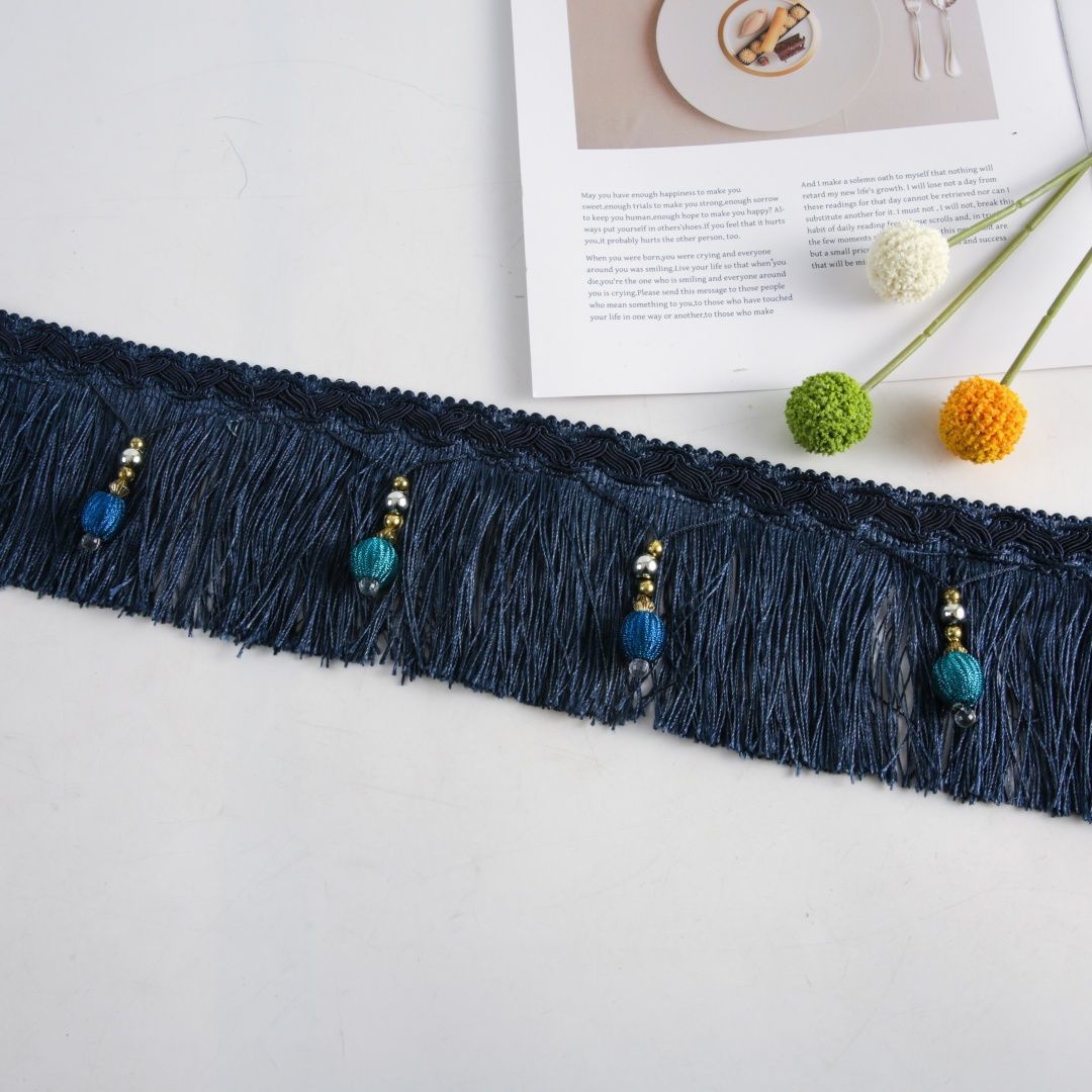 Luxury Fringe Braid with Bead Trim Bowlift