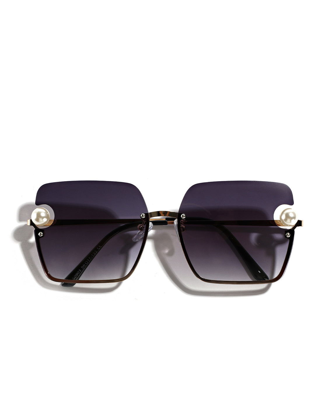 Women's square sunglasses with elegant transparent frame Bowlift