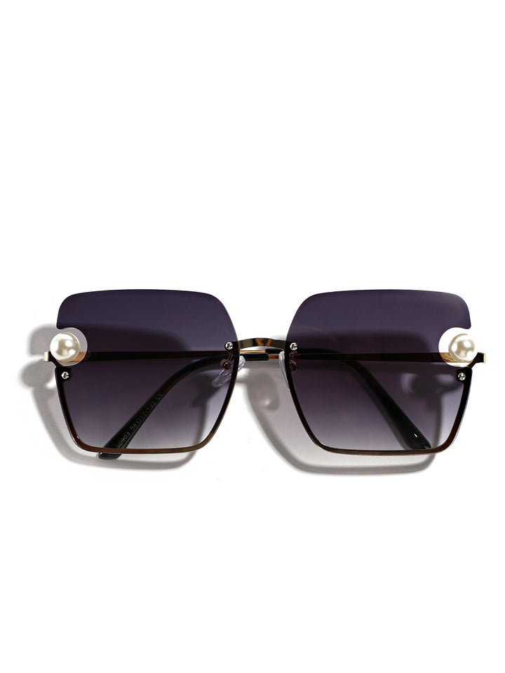 Women's square sunglasses with elegant transparent frame Bowlift