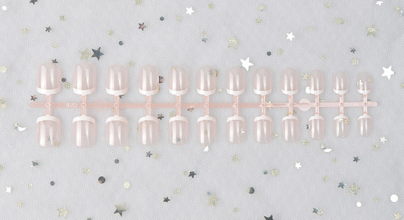 Glossy Natural-Shape Press-On Nails Bowlift