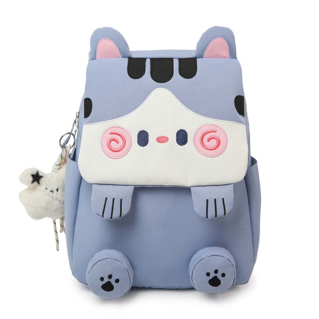 Cute Cat-Themed Plush Backpack Bowlift