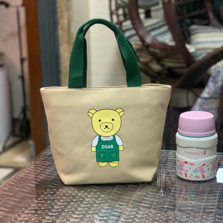 Cute Bear Print Lunch Tote Bowlift