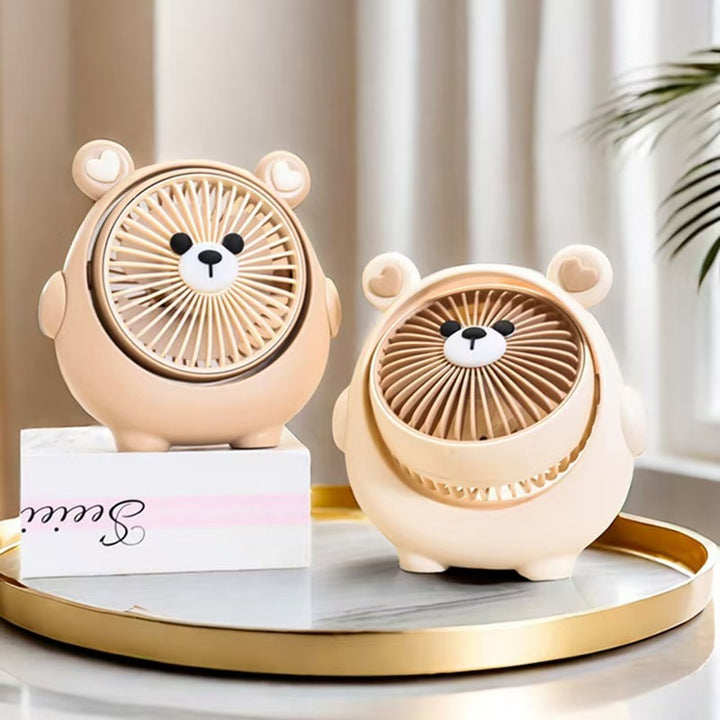 Ladies Portable Mini Cat Fan Bowlift