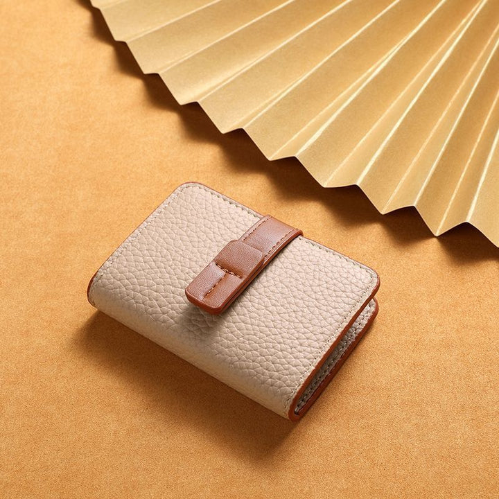 Textured Leather Cardholder Wallet Bowlift