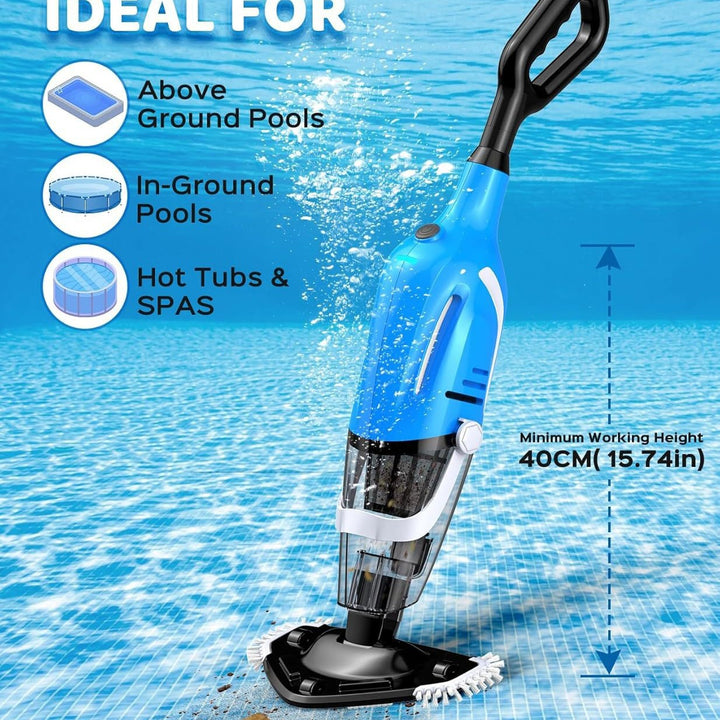 Advanced robotic pool vacuum with cyclonic suction and high debris capacity Bowlift
