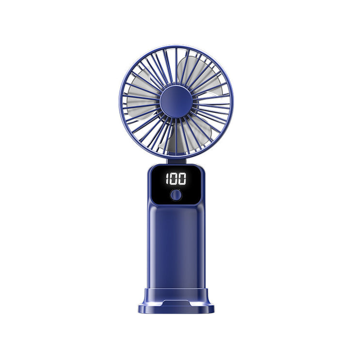 Unisex Digital Display Handheld Cooling Fan Bowlift