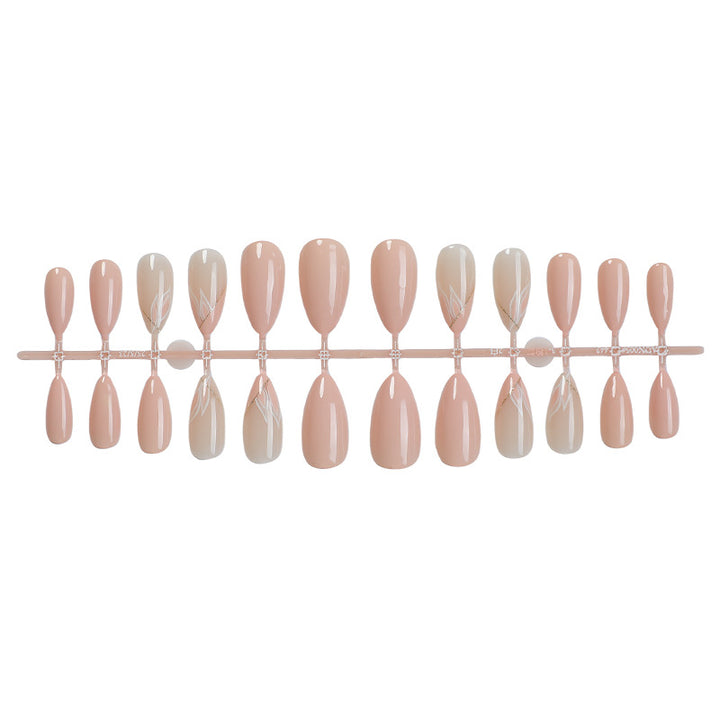 Elegant Floral Inspired Press-On Nail Set Bowlift