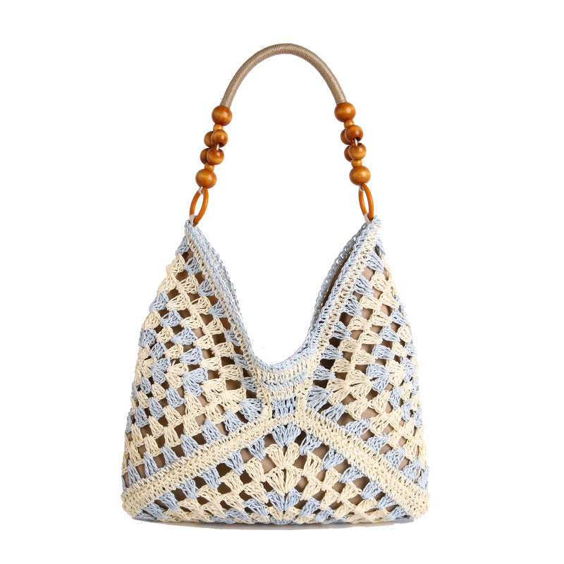 WoChic Boho Crochet Handbag Bowlift
