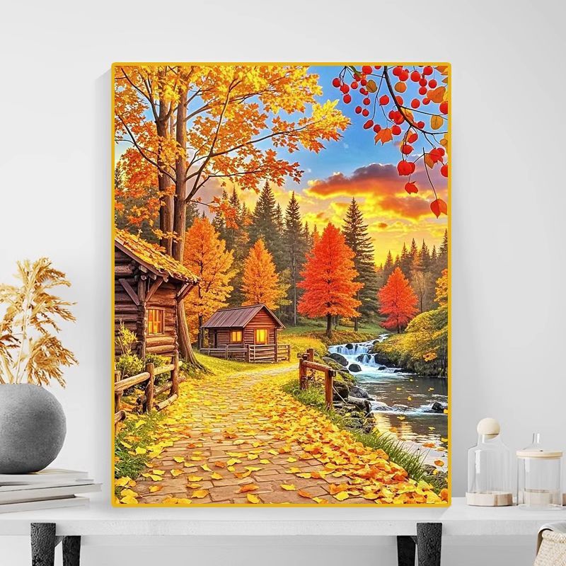 Autumn Landscape Canvas Art Print Bowlift