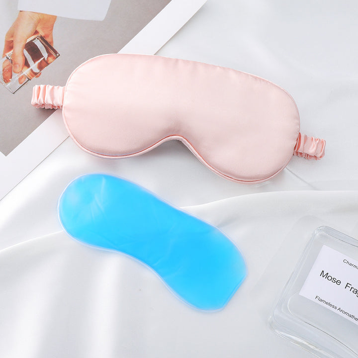 Women's nan silky soft sleep mask with removable gel cooling pad and adjustable comfort strap Bowlift