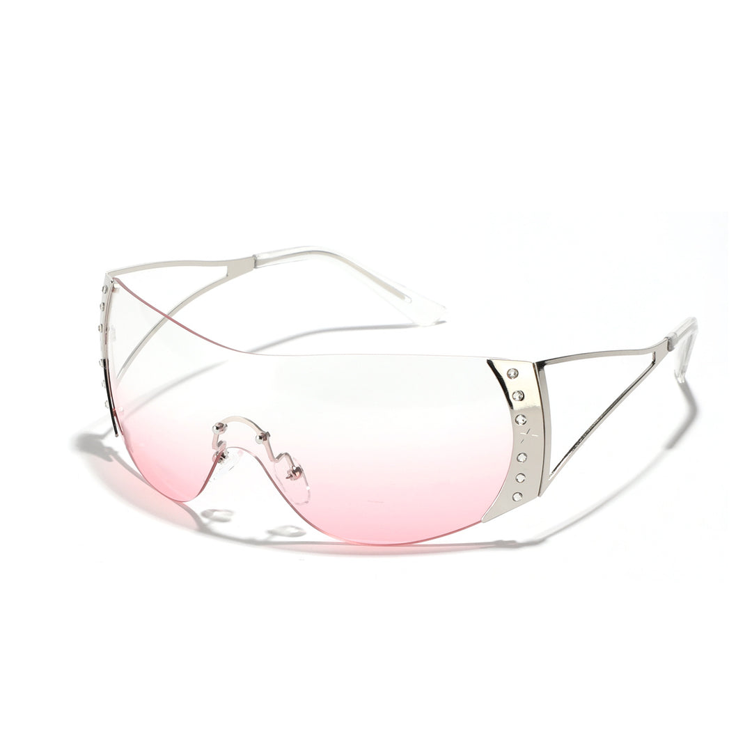 Women futuristic sunglasses with stylish frame and high-grade UV protection Bowlift