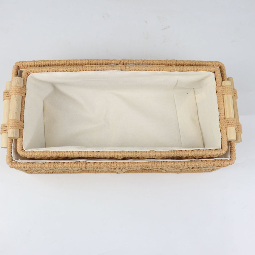 Storage basket with macrame pattern Bowlift
