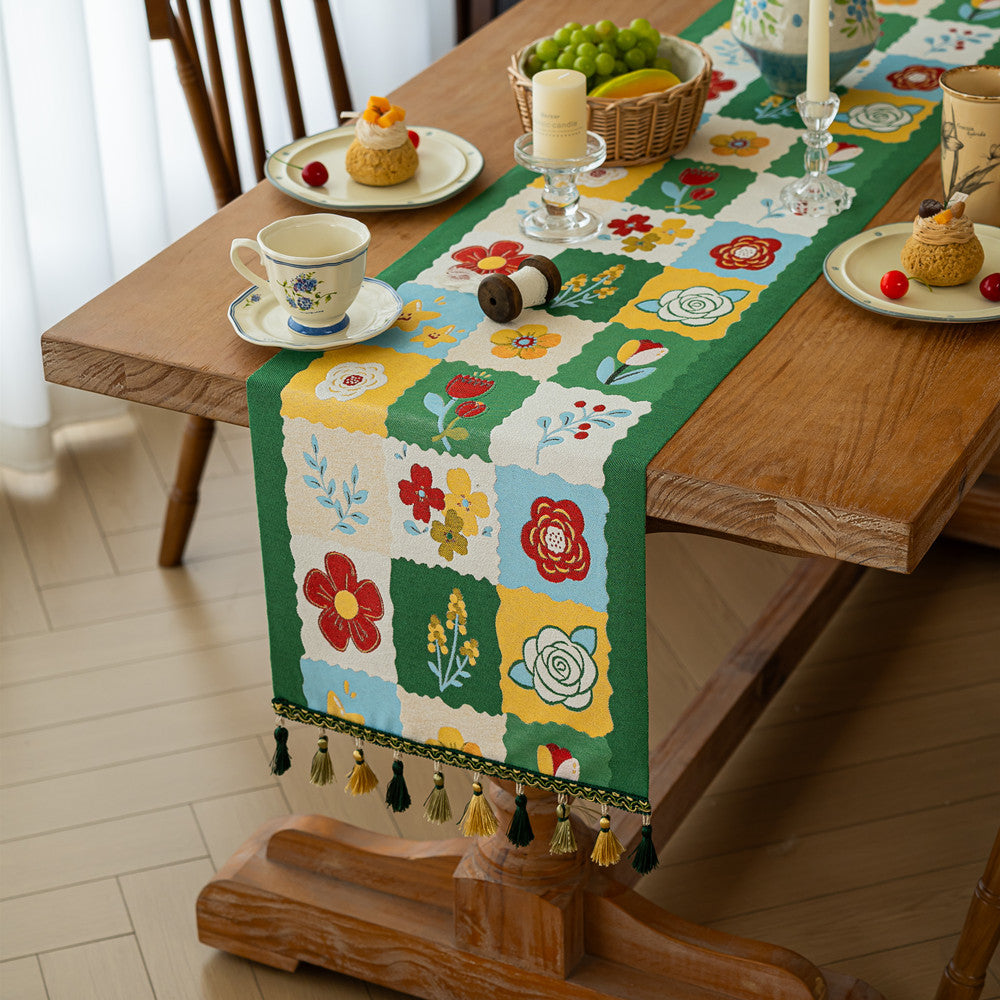 Elegant Floral Table Runner