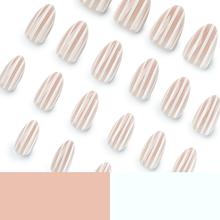 Stylish nail art with elegant stripe patterns Bowlift