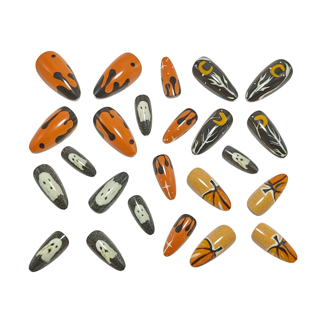 Artificial nails with creative Halloween design Bowlift