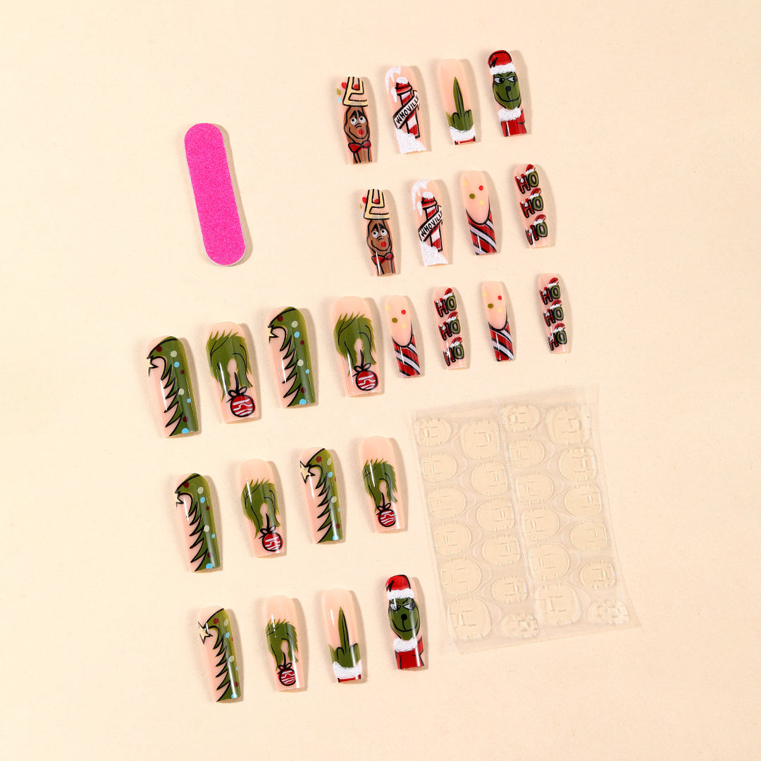 Christmas-Themed 3D Nail Art Set Bowlift