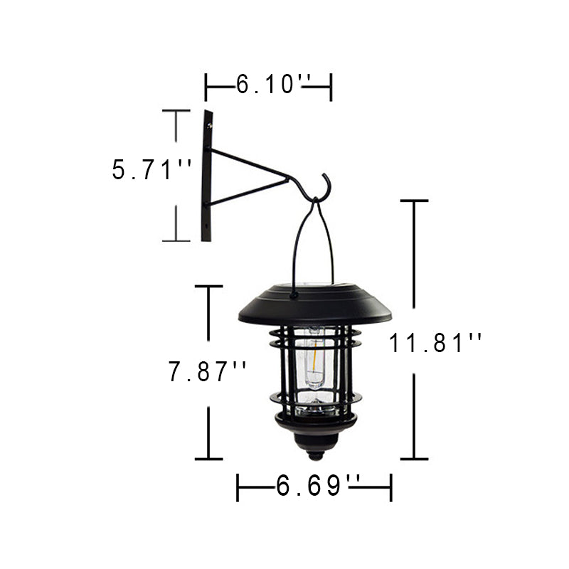Traditional European Solar Outdoor Waterproof Induction LED Decorative Wall Sconce Lamp | Bowlift