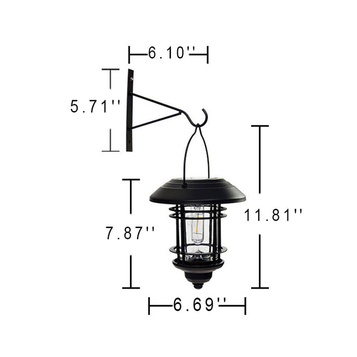 Traditional European Solar Outdoor Waterproof Induction LED Decorative Wall Sconce Lamp | Bowlift