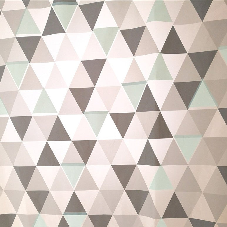 Geometric Triangle Pattern Shower Curtain Bowlift