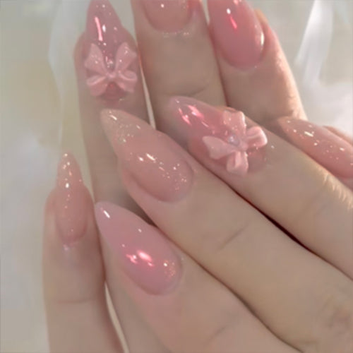 Nail art set with shimmering tips and elegant decorations Bowlift