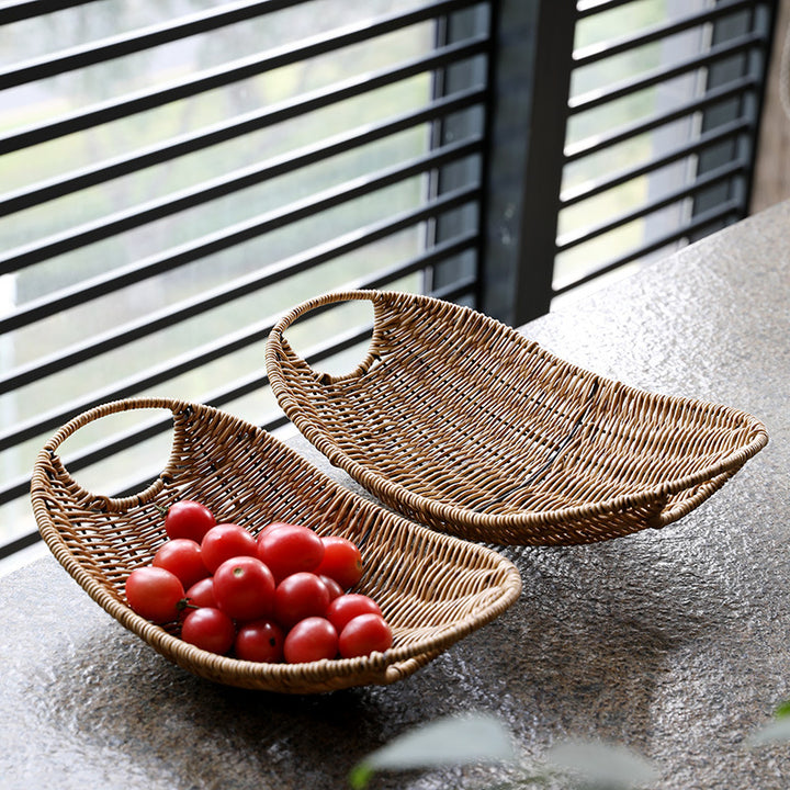 Decorative Handwoven Serving Tray Bowlift