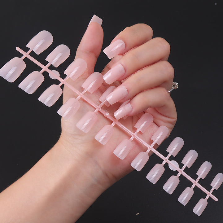 Natural Glossy Press-On Nail Tips Bowlift