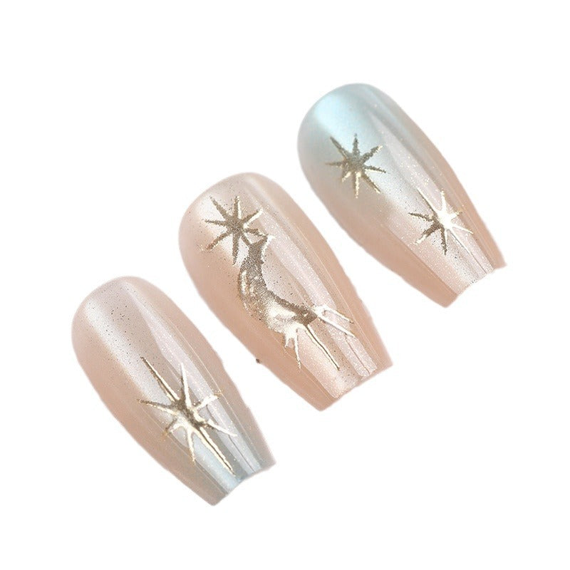 Artistic Press-On Nail Design Bowlift