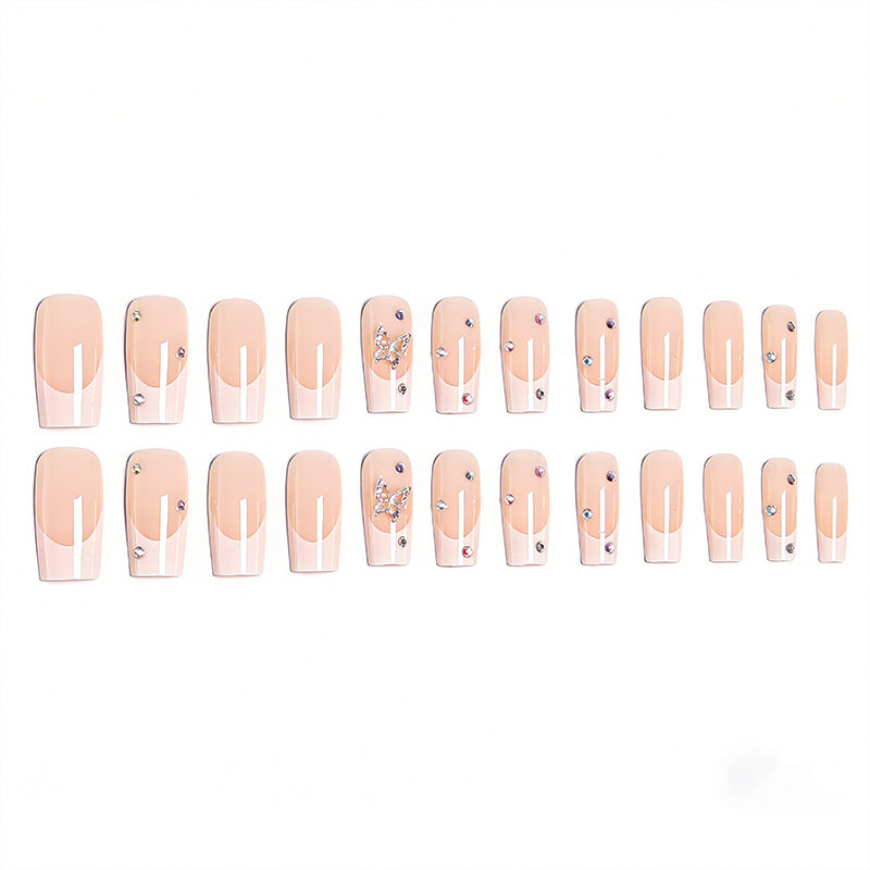 Artful Nail Set with Butterfly Decoration Bowlift