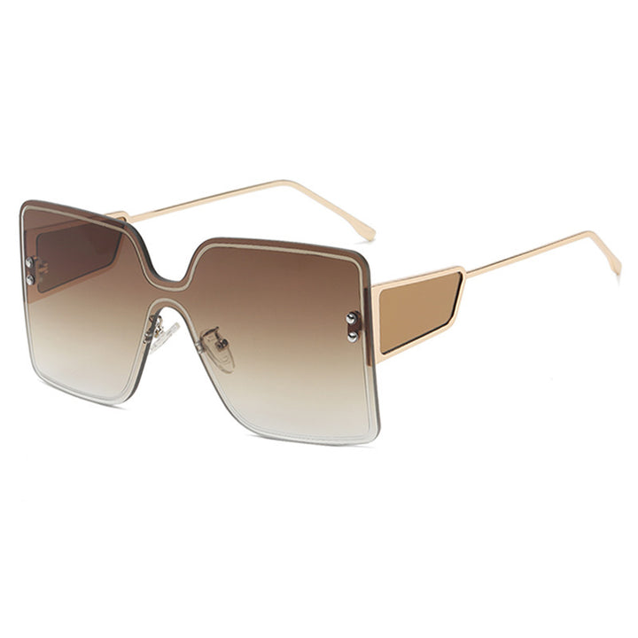 Women oversized Geometric Sunglasses Bowlift