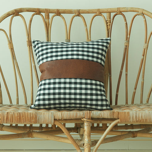 Gingham Check Decorative Cushion