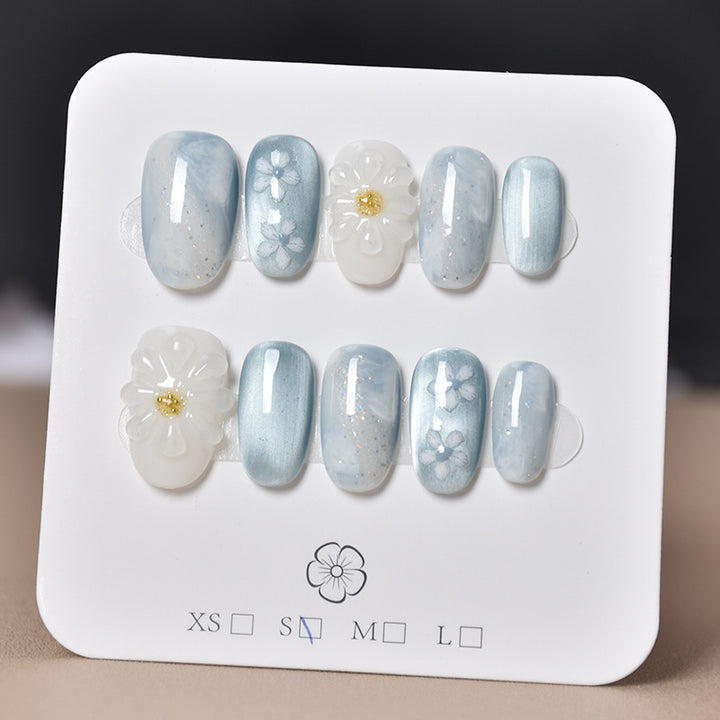 Decorative Animal Print Press-On Nail Set Bowlift